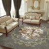 Persian Floral Area Rug | Washable Non-Slip Carpet for Living Room, Bedroom & Entryway