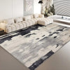 Abstract Geometric Flannel Area Rug | Non-Slip Washable Floor Mat