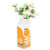 Orange Juice Box Ceramic Vase