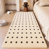 Black & White Minimalist Geometric Rug | Non-Slip Soft Area Carpet for Living Room & Bedroom
