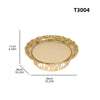 Golden Metal Decorative Fruit Tray