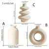 Ceramic Bohemian Vase Set of 3
