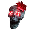 LED Glowing Skeleton Skull Decor – Halloween Yard & Haunted House Prop