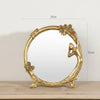 Embossed Gold Resin Vanity Mirror
