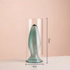Double-Layer Colored Glass Vase