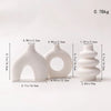 Nordic Ceramic Vase Set of 3 | Boho Home Decor