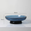 Crystal Glass Decorative Fruit Tray | Luxury Coffee Table Centrepiece