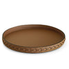 Woven Round Storage Tray with Metal Frame