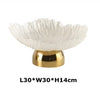 Luxury Petal Decorative Tray | Metal Alloy Fruit & Candy Serving Plate