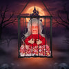 Motion-Activated Skeleton Cage Halloween Decoration