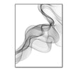 Minimalist Black & White Wavy Lines Canvas Print