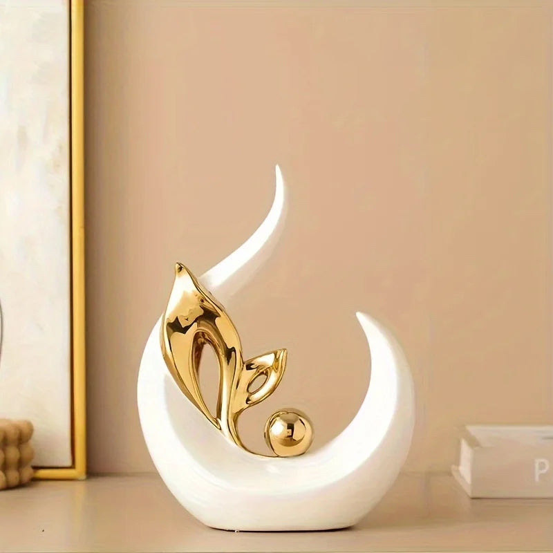 Nordic Ceramic Figurine Sculpture