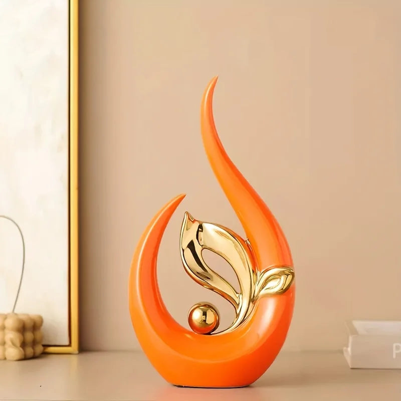 Nordic Ceramic Figurine Sculpture
