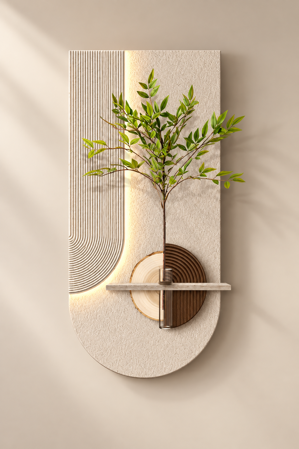 Modern Sculptural LED Wall decor