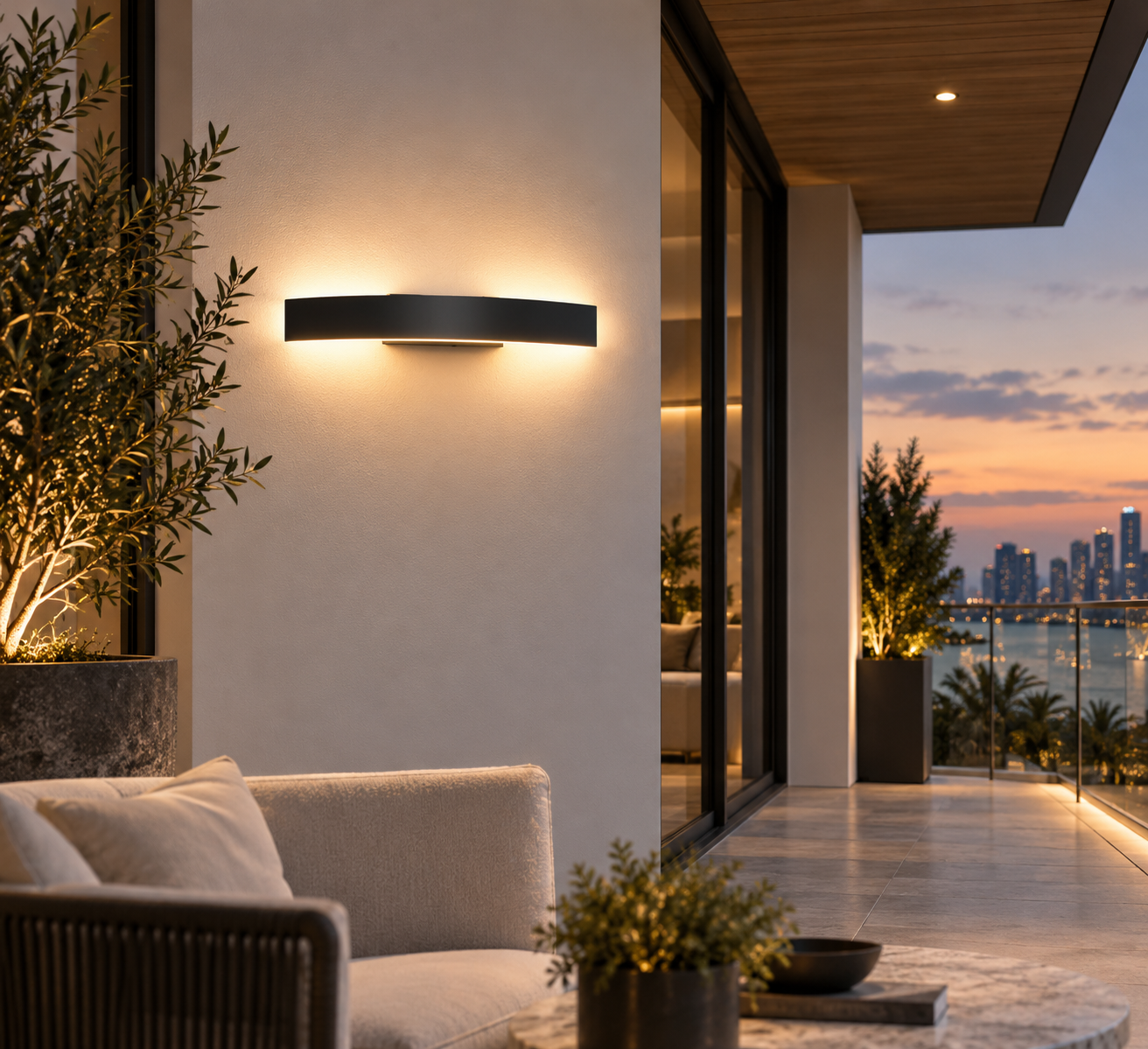 IP65 Outdoor LED Wall Light – Modern Aluminum