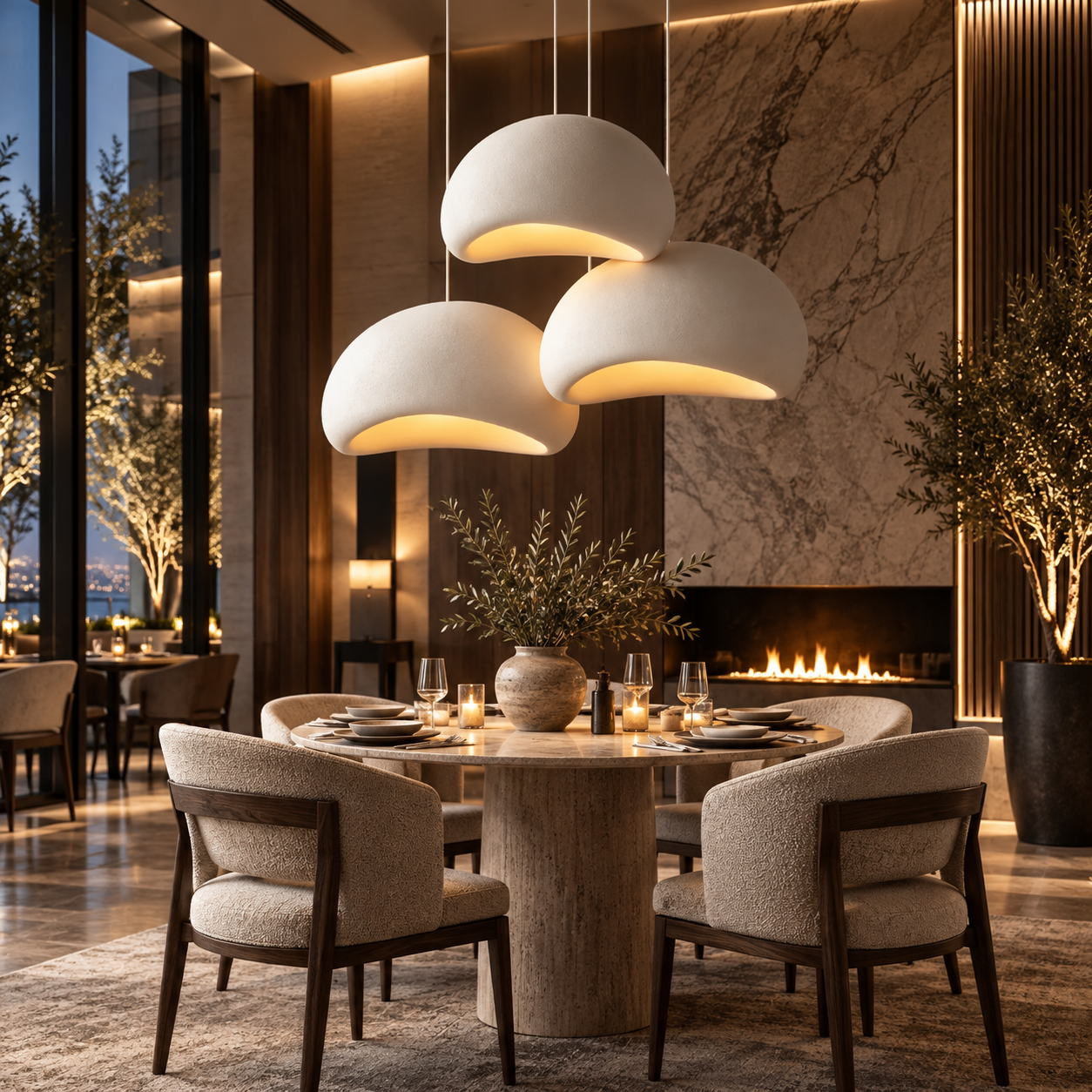 Nordic Wabi-Sabi LED Pendant Light