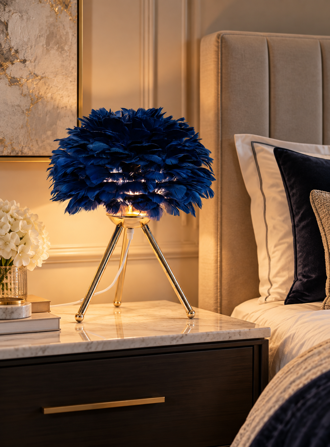 Feather Table Lamp