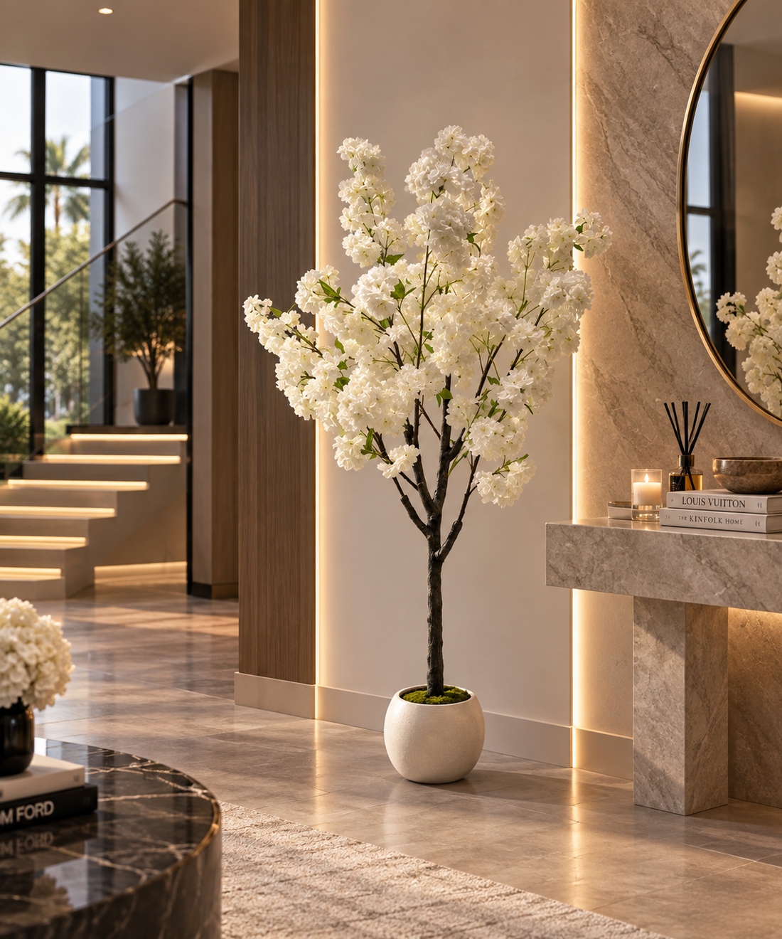 Artificial Cherry Blossom Tree in Pot