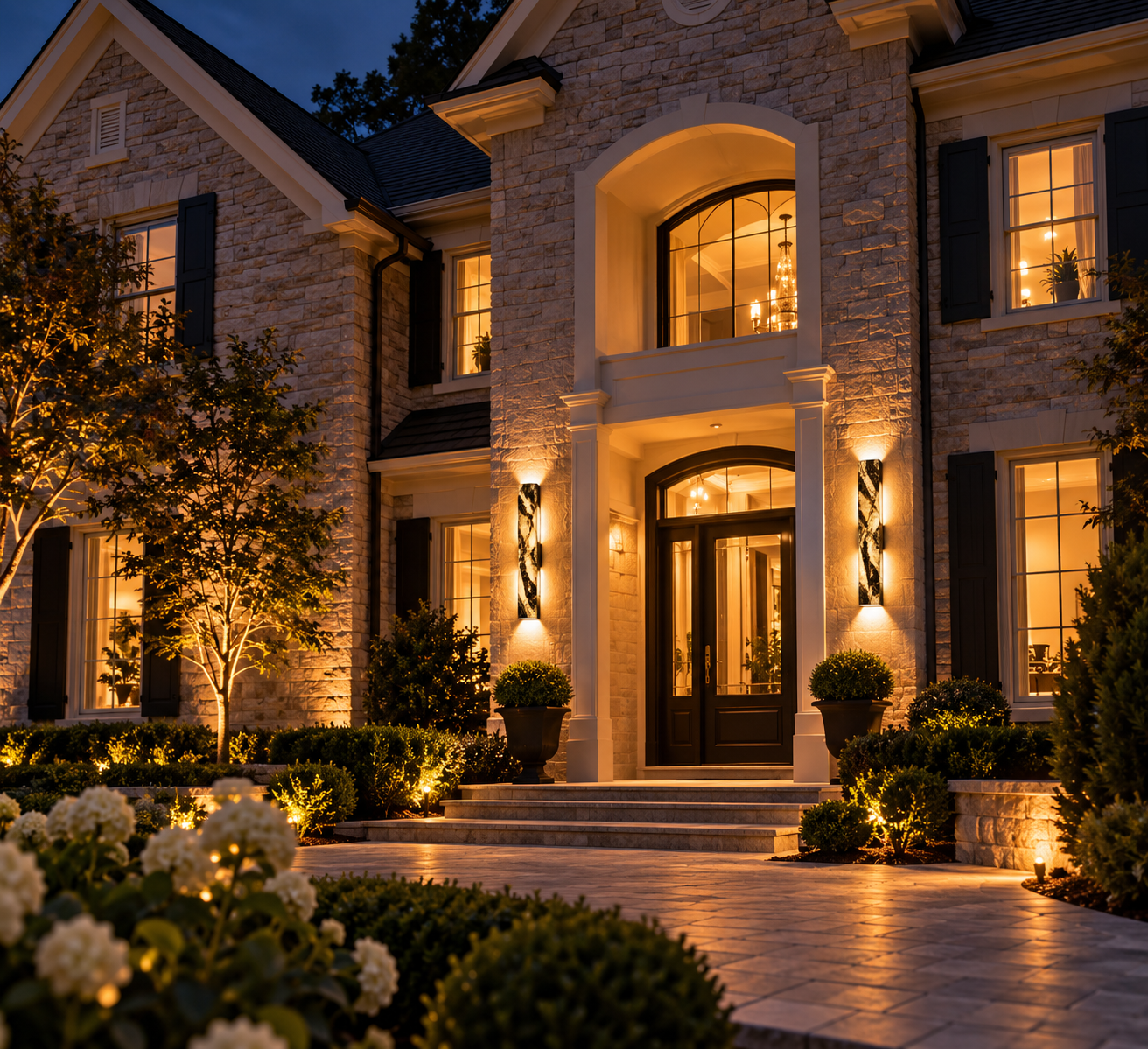 LED Outdoor Stone Wall Light