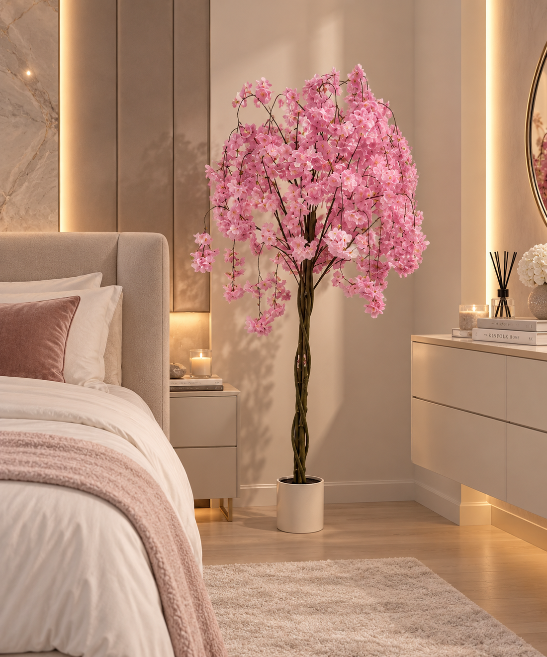 Artificial Cherry Blossom Tree in Pot