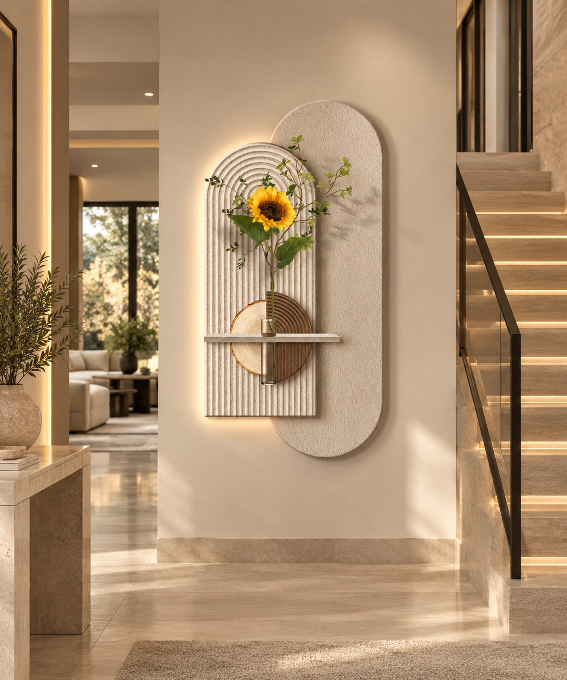 Modern Sculptural LED Wall decor