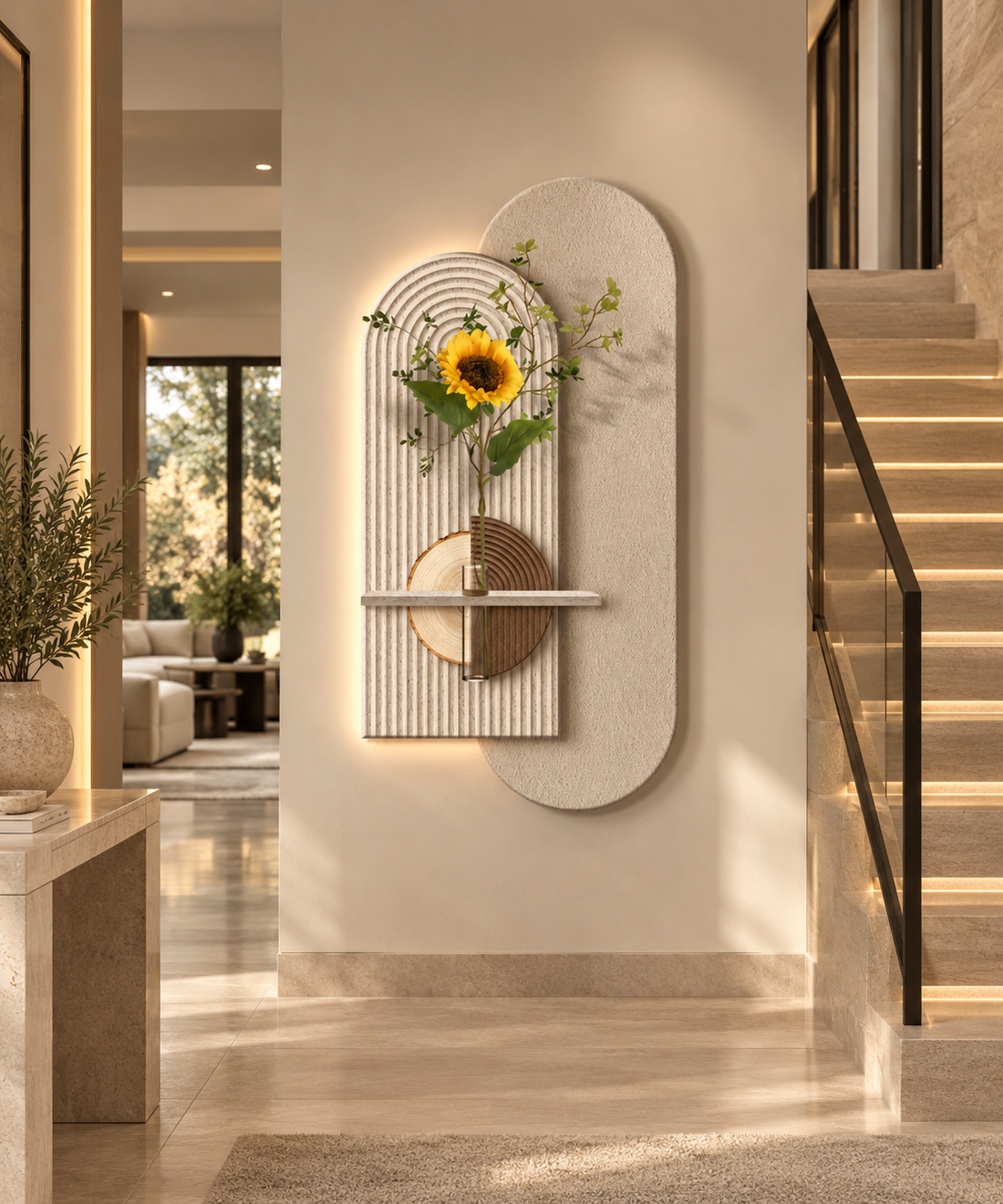 Modern Sculptural LED Wall decor