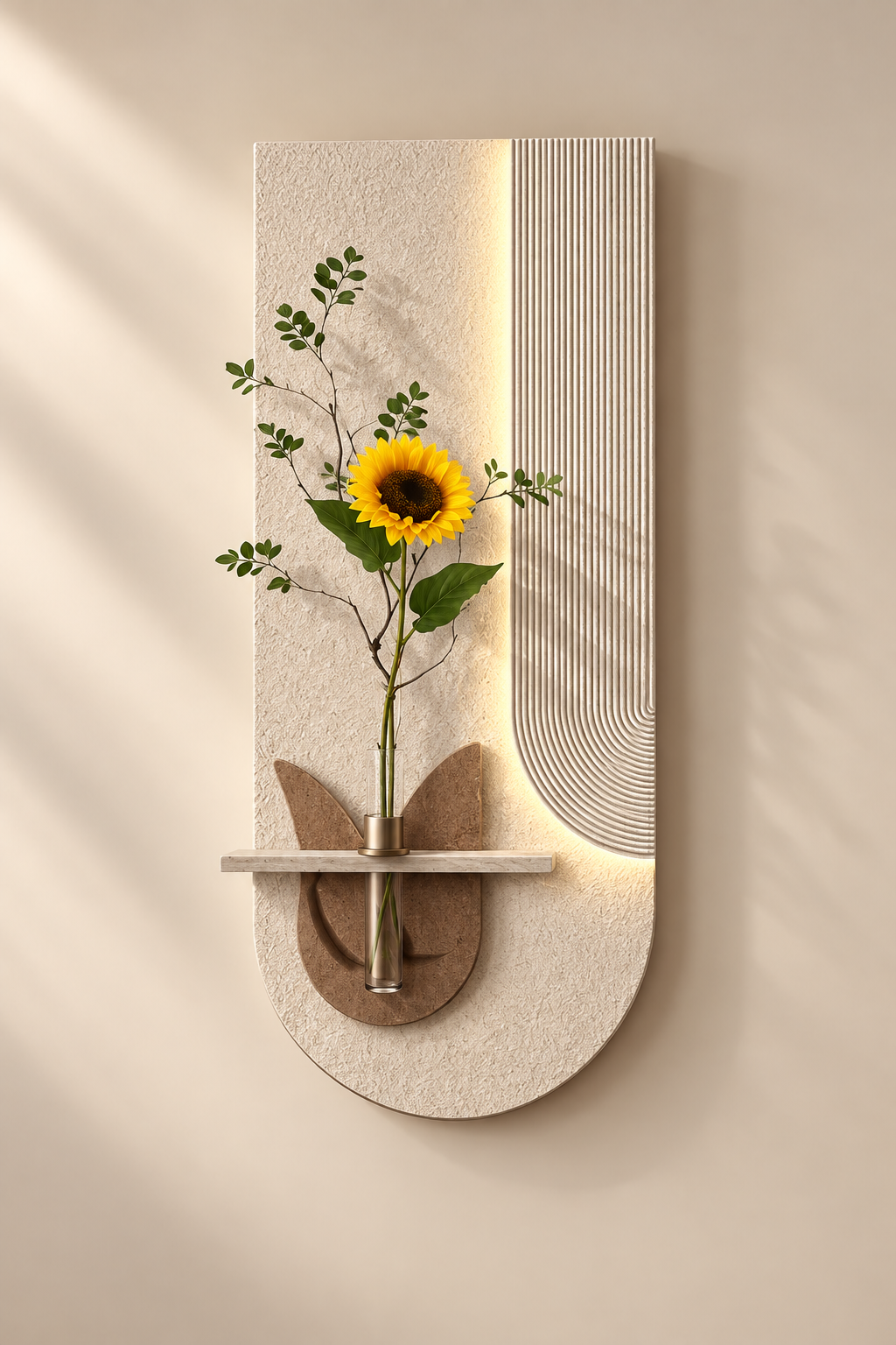 Modern Sculptural LED Wall decor