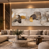 Abstract Grey Minimalist Canvas Wall Art