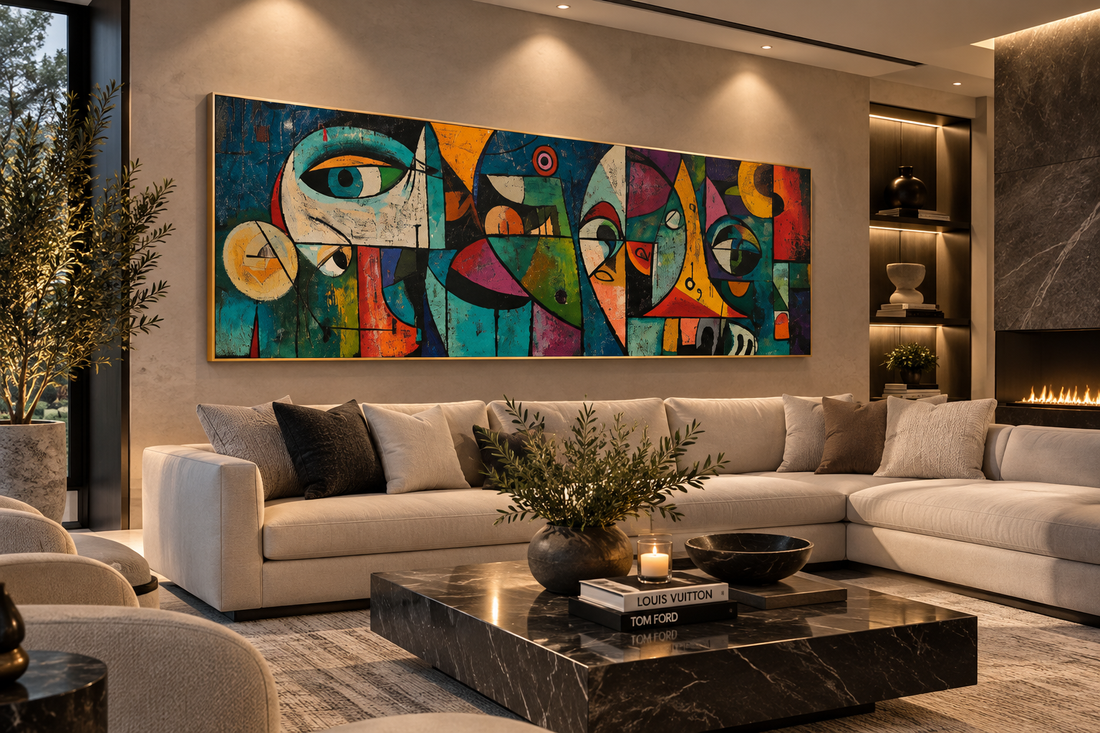 Picasso-Inspired Abstract Figure Canvas Print