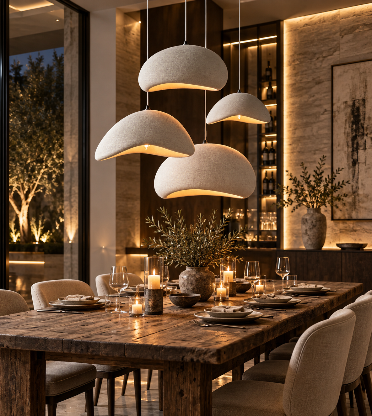 Nordic Wabi-Sabi LED Pendant Light