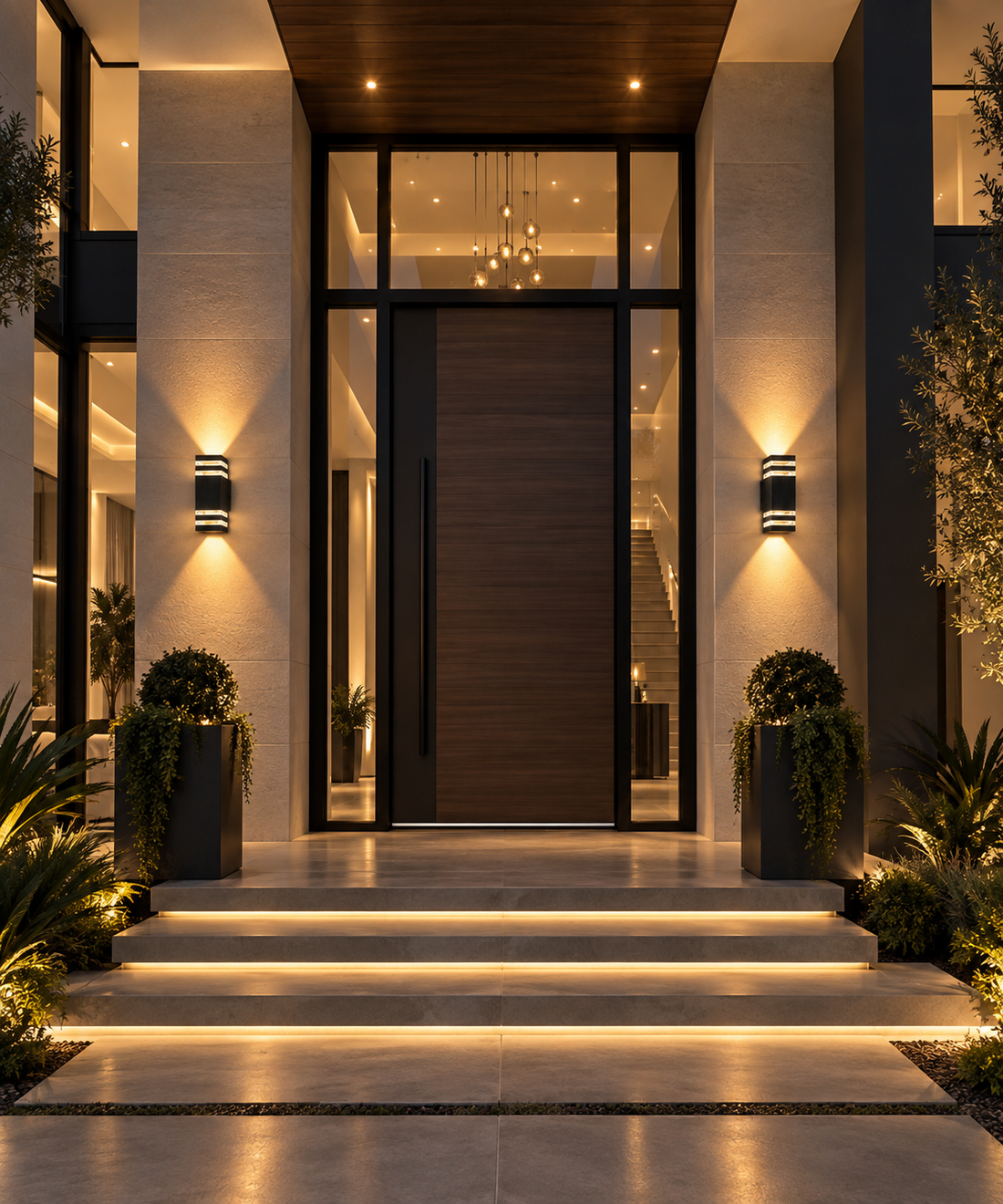 LED Outdoor Wall Light – IP65 Waterproof ABS, Modern Style, 4 Models