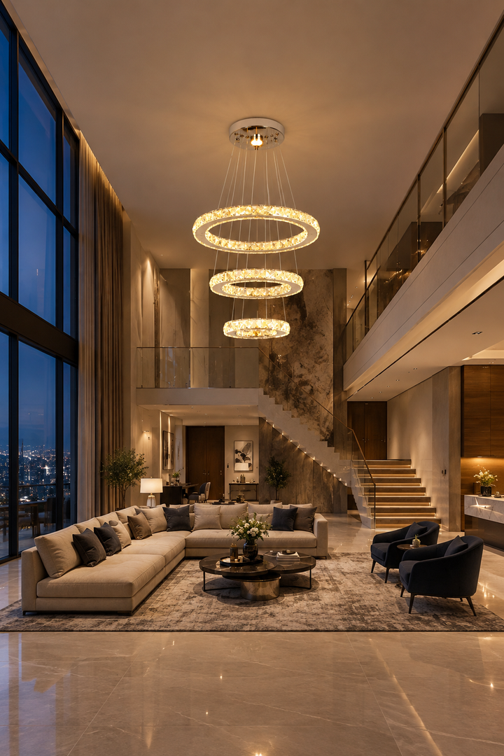 Bellamere Celestine Spiral Crystal Chandelier