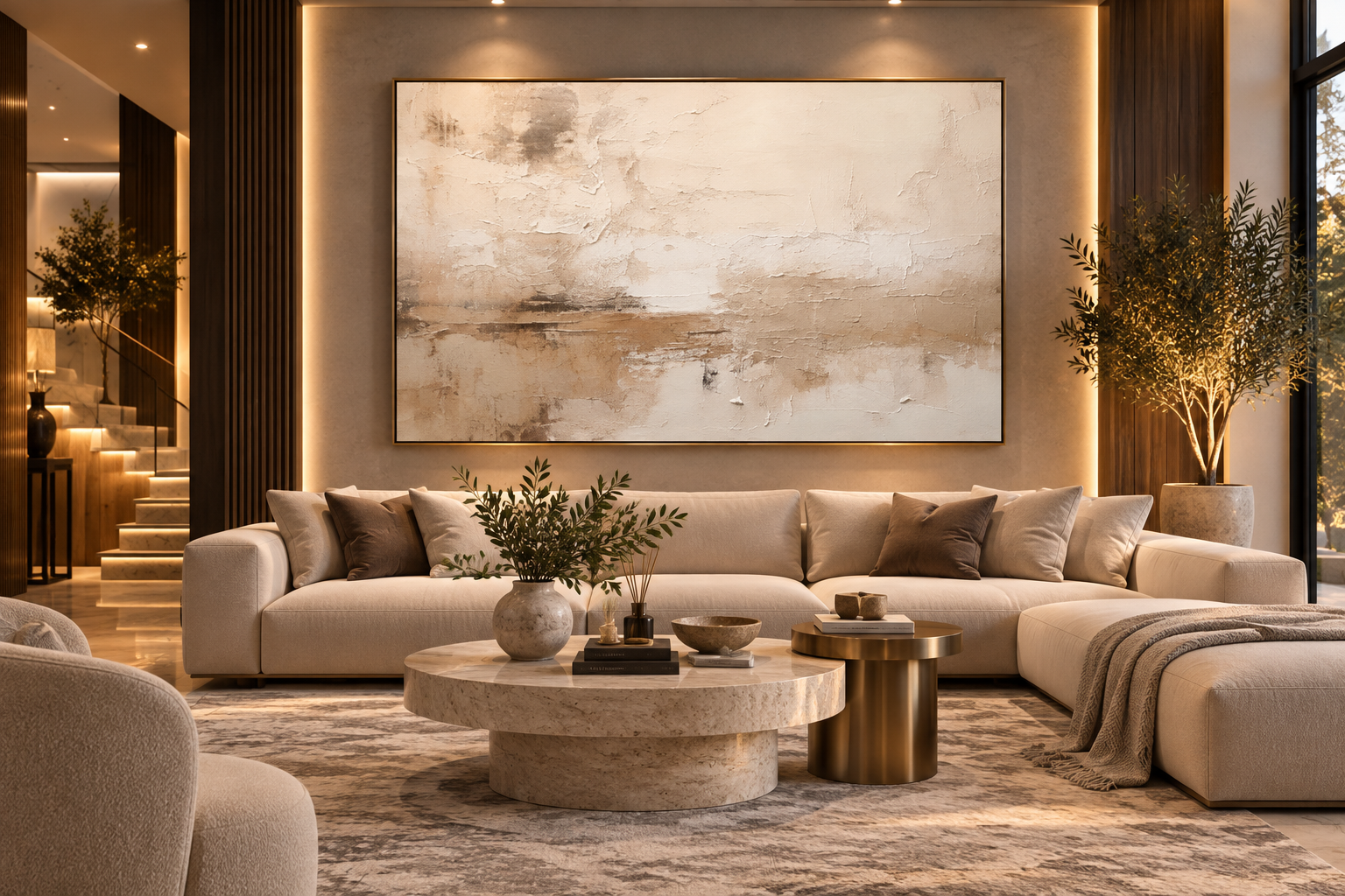 Abstract Canvas Wall Art – Unframed