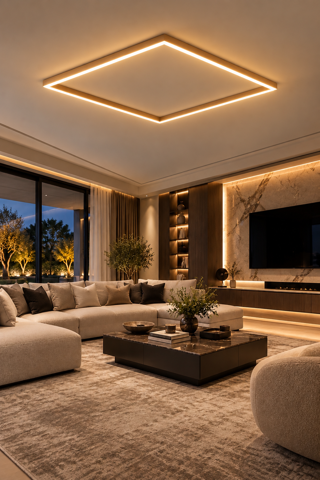 Nordic LED Strip Ceiling Light