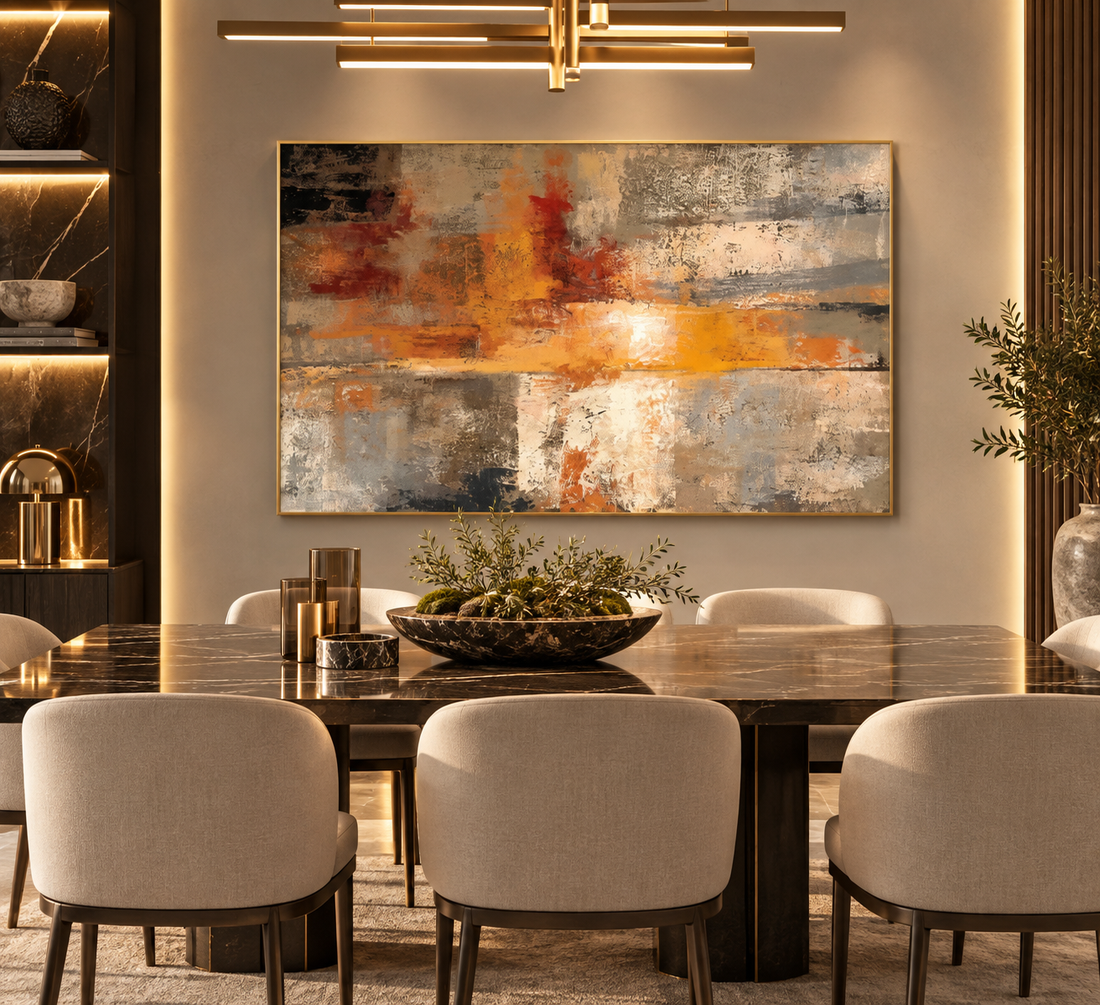 Modern Abstract Canvas Wall Art Print