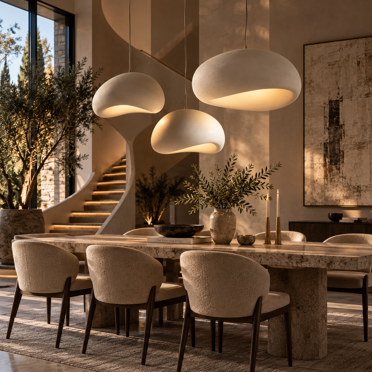 Nordic Wabi-Sabi LED Pendant Light
