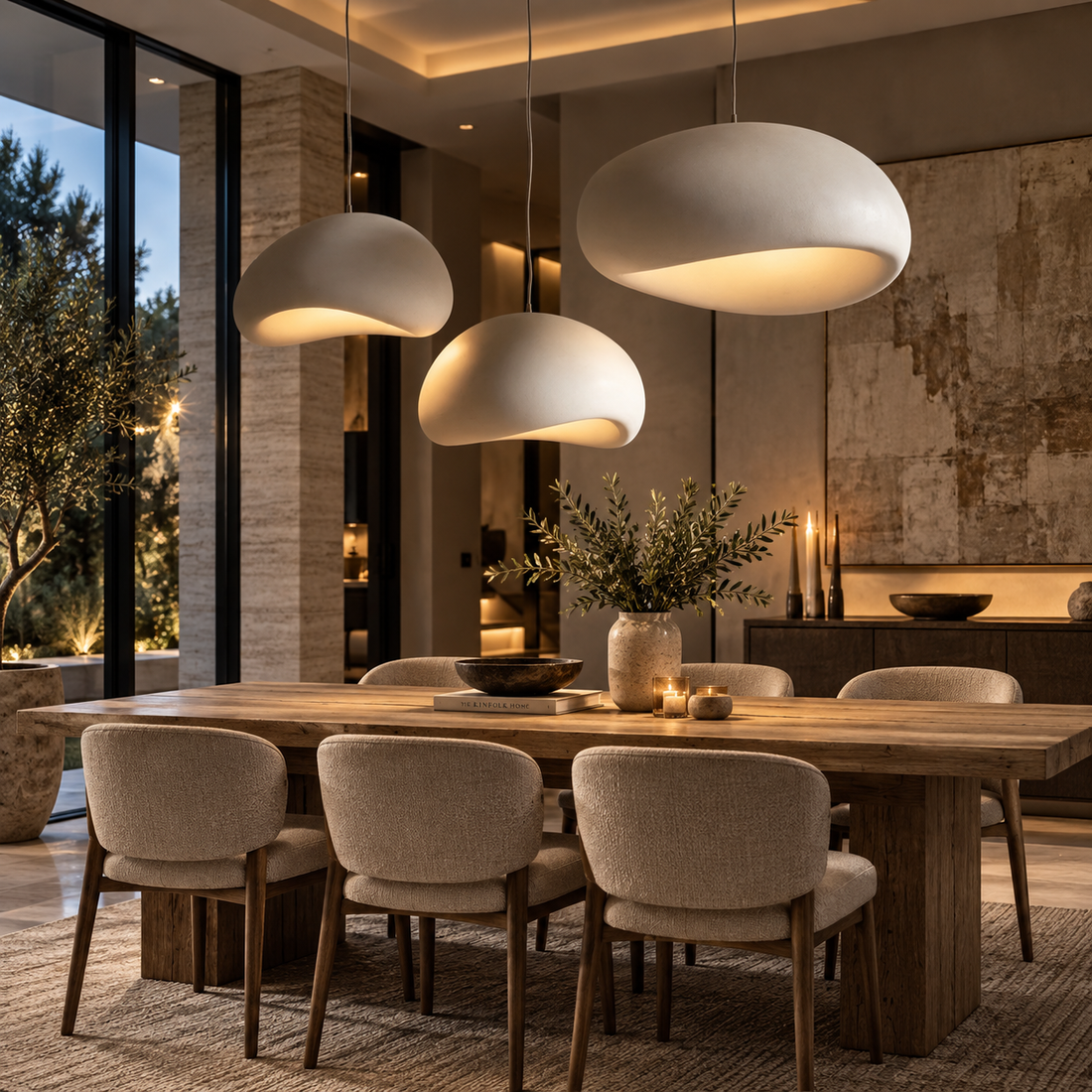 Nordic Wabi-Sabi LED Pendant Light