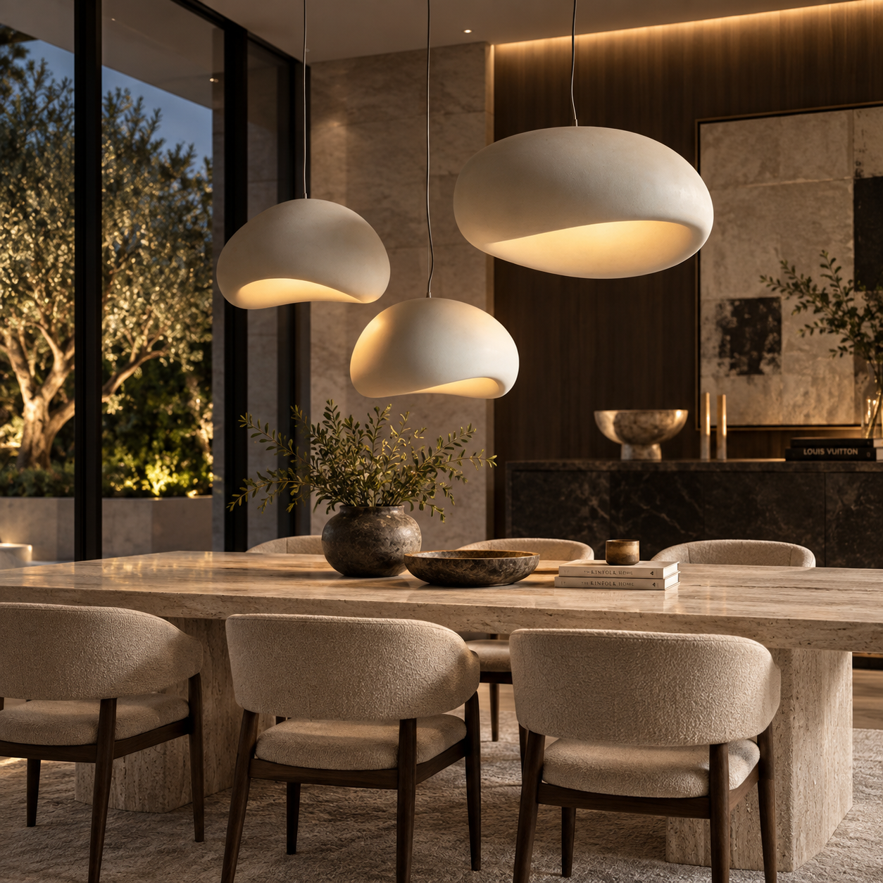 Nordic Wabi-Sabi LED Pendant Light