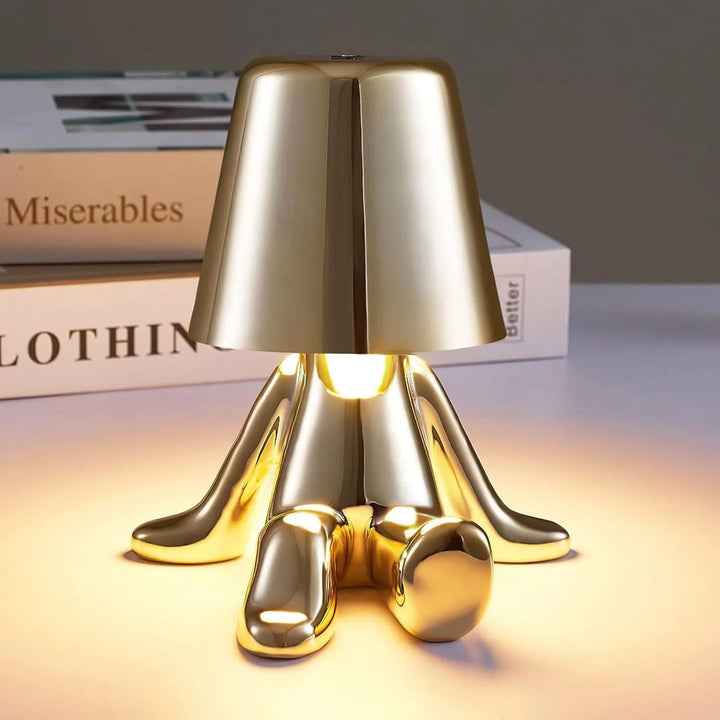 Golden Figurine Touch-Control LED Night Light