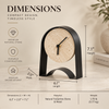 Modern Obsidian Tabletop Clock