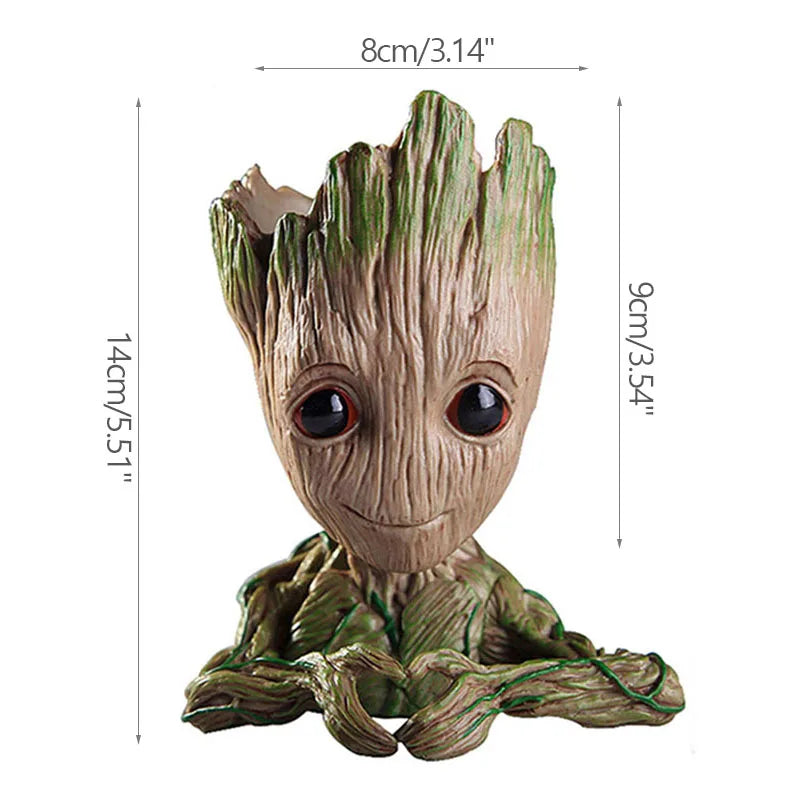 Groot Tree Figure Planter Vase | Desk Organiser & Pen Holder