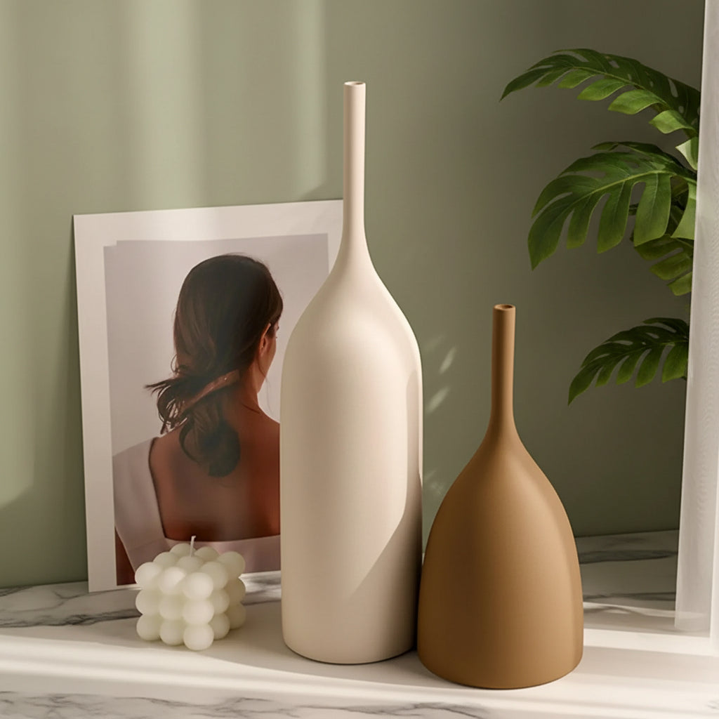 White Porcelain Decorative Vase