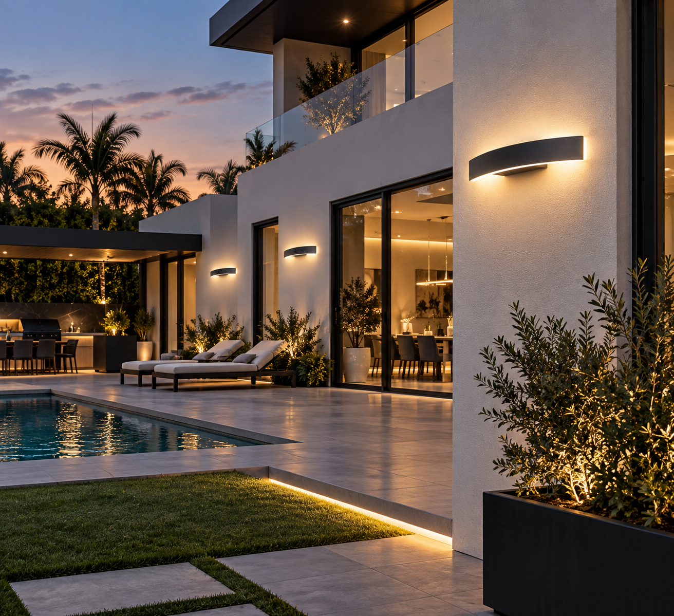 IP65 Outdoor LED Wall Light – Modern Aluminum