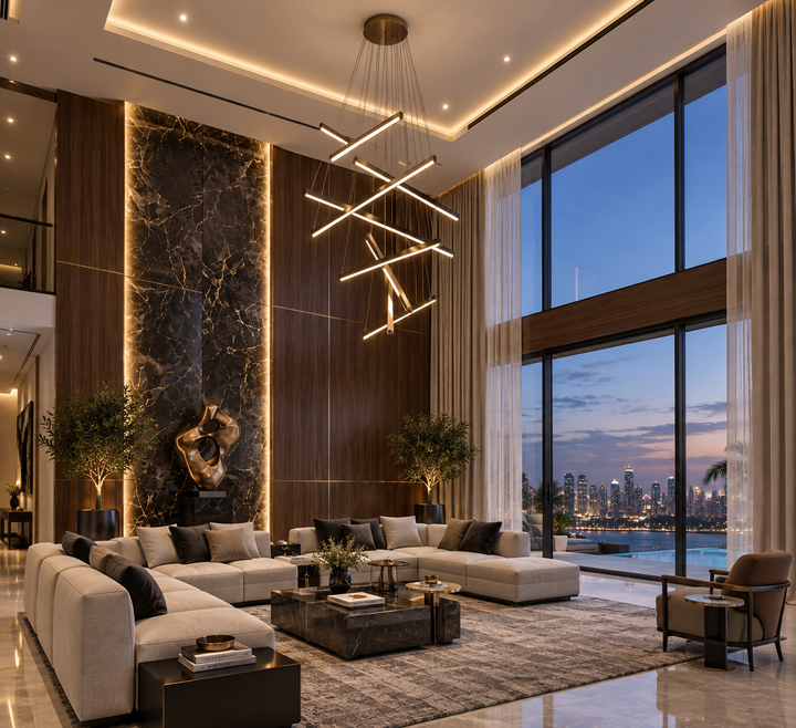 Modern LED Staircase Chandelier