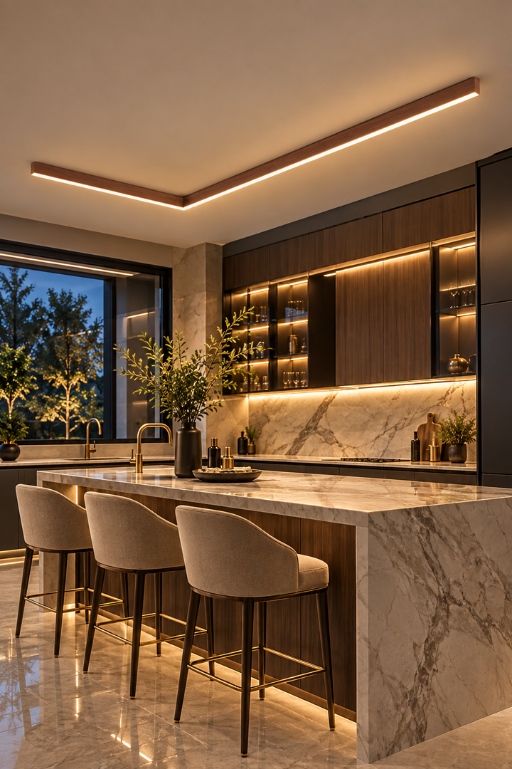 Nordic LED Strip Ceiling Light
