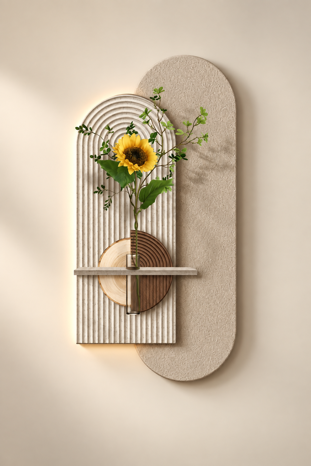 Modern Sculptural LED Wall decor