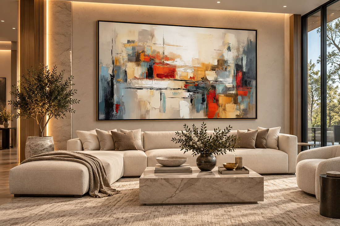 Abstract Canvas Wall Art – Unframed