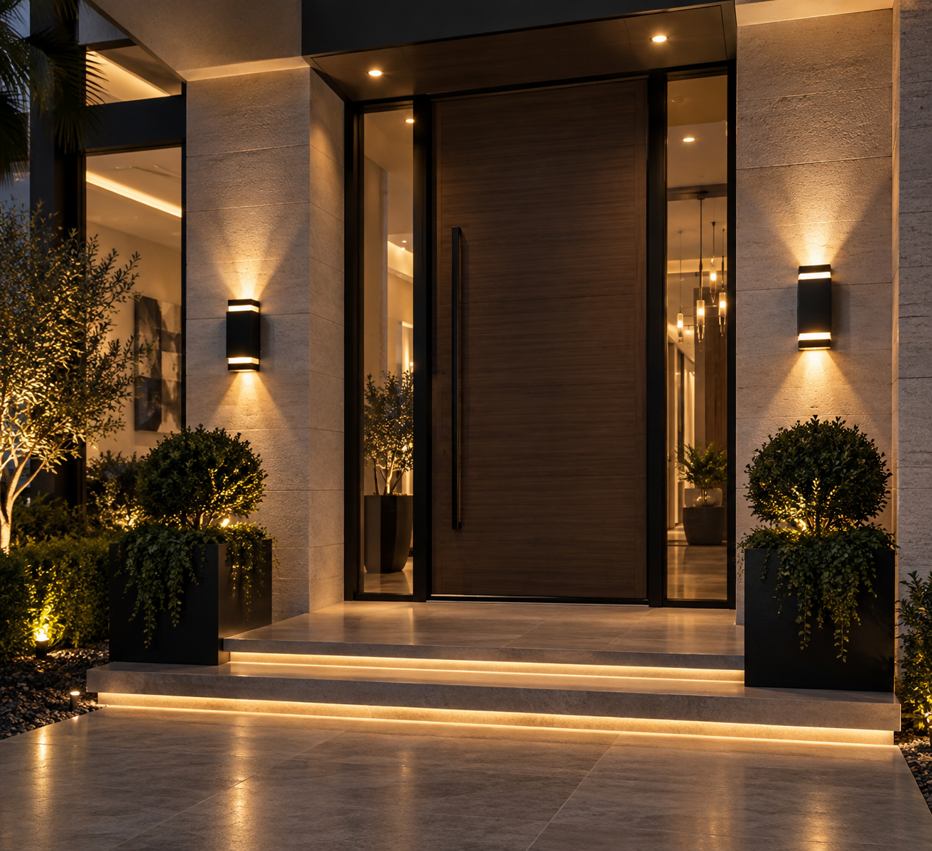 LED Outdoor Wall Light – IP65 Waterproof ABS, Modern Style, 4 Models