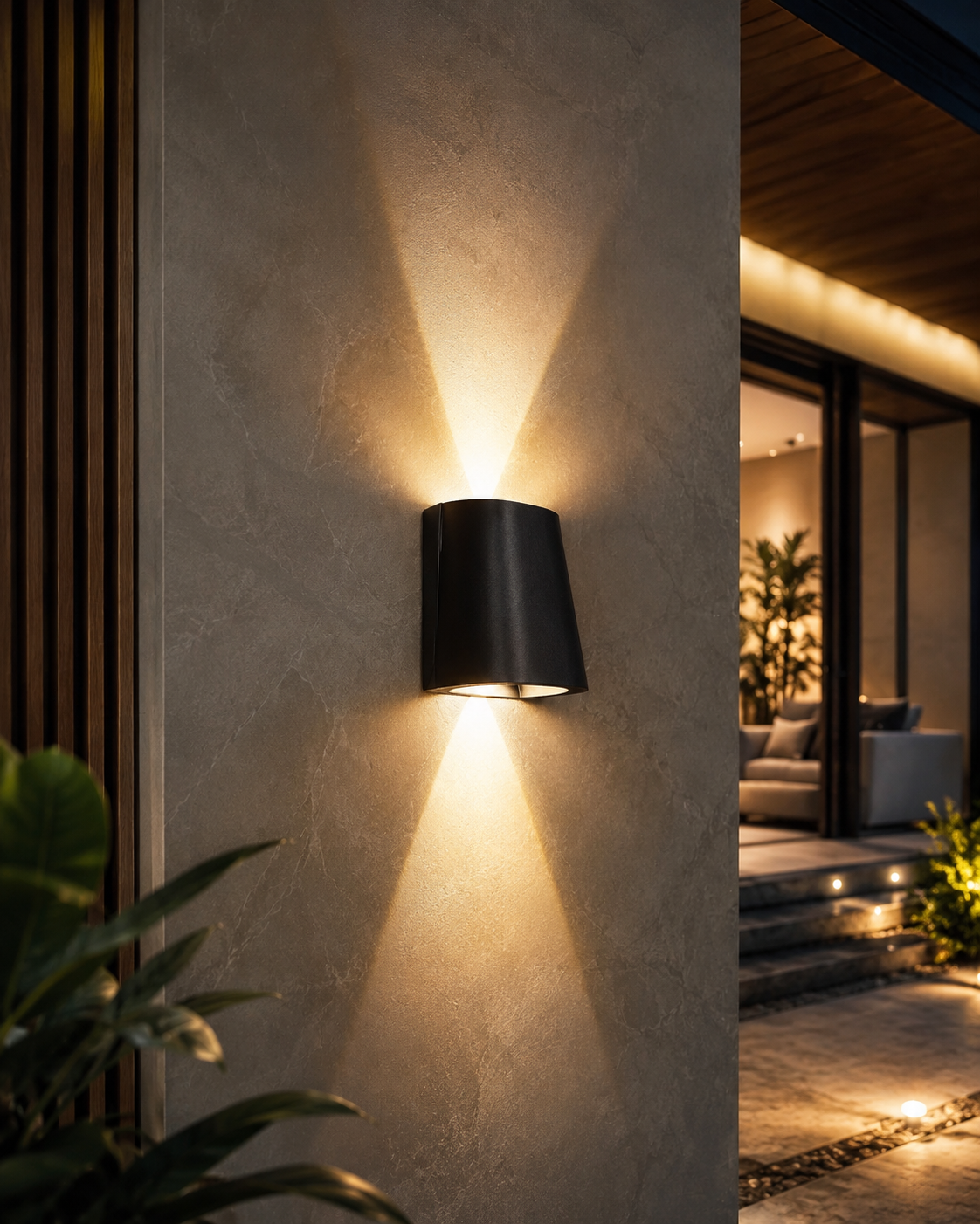 Solar LED Wall Light – IP65 Up & Down Beam