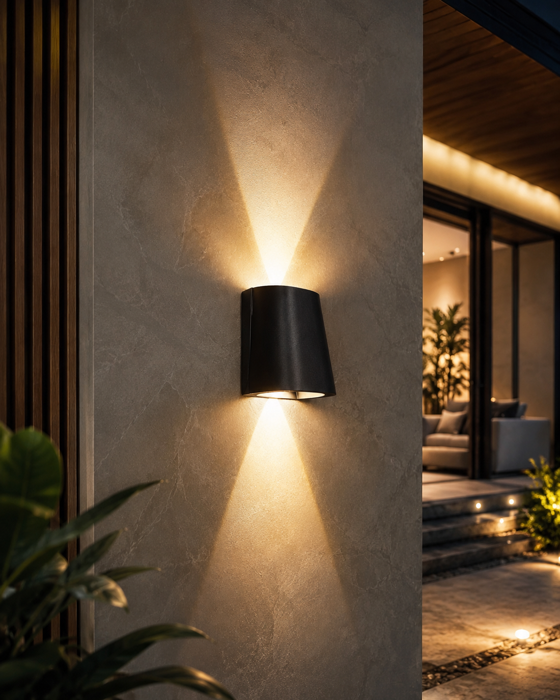 Solar LED Wall Light – IP65 Up & Down Beam
